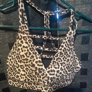 ZYIA Leopard grid bra